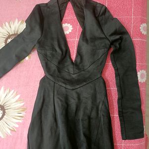 Black Sexy Dress With Stylish Back