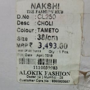 Festive Sale🎆 Nakshi Crop Top Lahenga Tomato