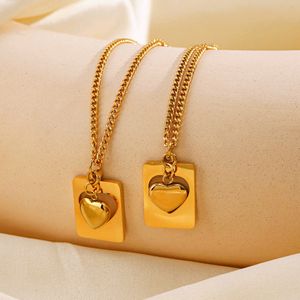 Anti Tarnish 18 K Gold Plated Heart Pendant