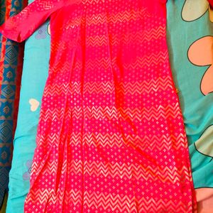 Pink Aurelia Kurthi Size:M