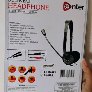 Headset With Attached Microphone