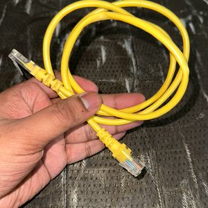 LAN Cable For Laptop , Yellow