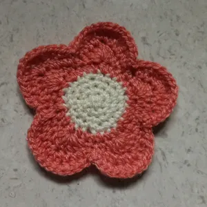 Crochet Flower Coaster