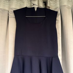 OLD MONEY Navy Blue Chic Dress