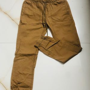 Wood coloured joggers of dj & c (original)