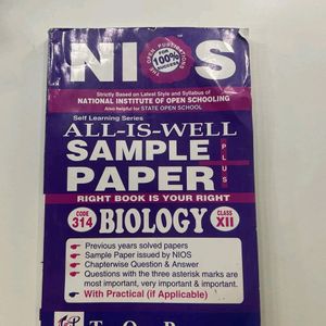 Key Of Biology 12class Nios