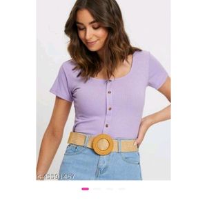 Lavender crop top 💜