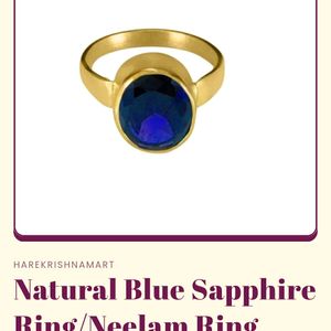 Blue Sapphire (Neelam) 5.25 Ratti Panchadhatu