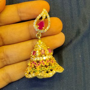 Premium Unique Long CZ Bell Jhumkis