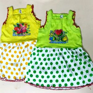 Combo Offer Soft Frock For Baby Girl