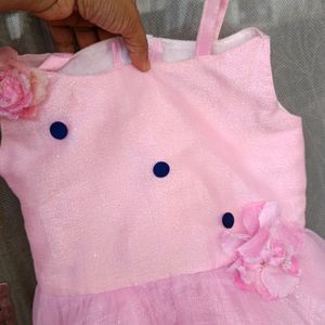 Beautiful Barbie Frock For 2 Years Old