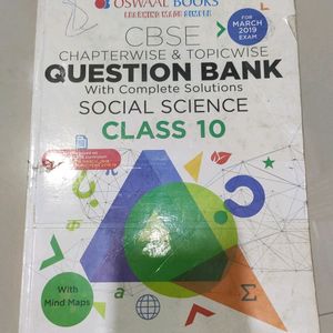 Oswaal SST Question Bank For CBSE Class 10