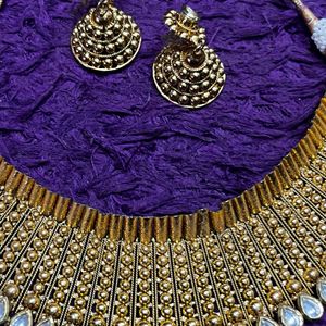 Royal Golden Maharani Necklace Set