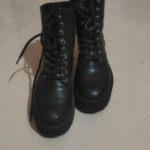 H&M Black Platform Boots