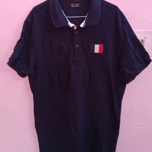 ZARA MAN Navy Blue Men's Tshirt