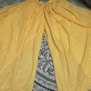 save 70%on New Haldi dress-crop top, plazo & shrug