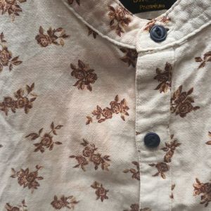 Showoff Floral Printed Half Shirt (Men's)