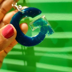 "G" shape Letter Keychain