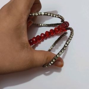 Red & Silver Bracelet