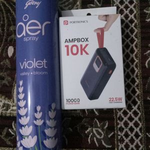 1 Power Bank With Free Room Spray