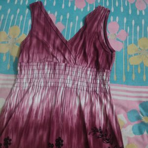 Wine Skin Fit Dress