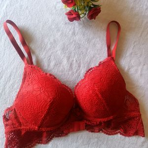 Blood Red Bikini Bra