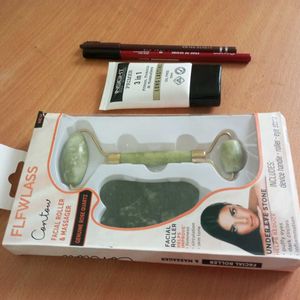 Combo Of Jade Roller Gua Sha