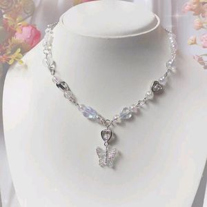 Butterfly Necklace Pinterest Coded Y2k Coquette