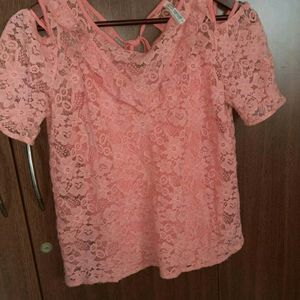 LEE COOPER Net Cold Shoulder Top