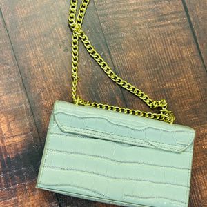 Sky Blue Box Shoulder Bag