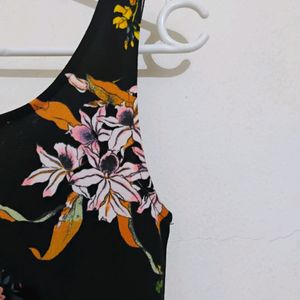 H&M Black Floral Dress