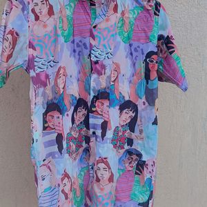 Caaraa Colourful Cool Girls Button Down Shirt