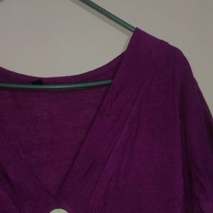 V Neck Long Top