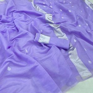 Soft Linen Cotton Lavender Color