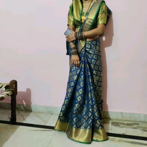 Pure Bnarsi Saree