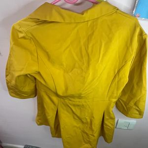 Shein Yellow Blazer