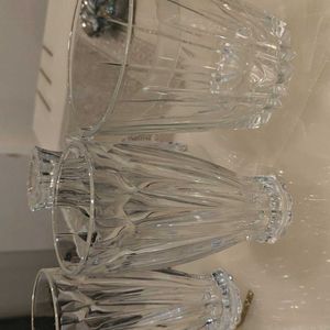 Set Of 3 Beautiful Glasses With Ice Bucket