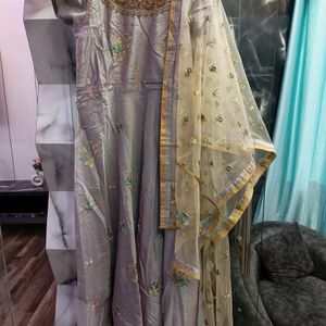 Beautiful Embroidery Gown With Dupatta