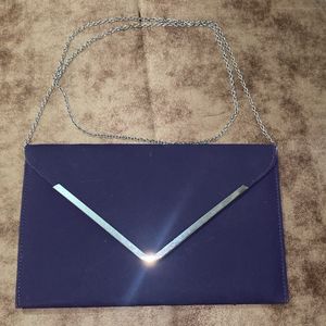 Purple Clutch & Sling Bag