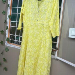 Yellow Shimmery kurta