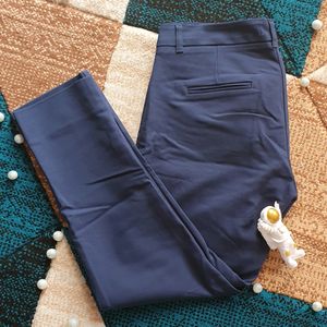 Blue Size 28 Casual Office Pant