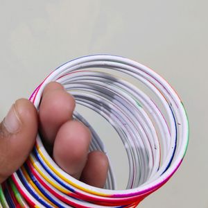 Multicolored Metal Bangles