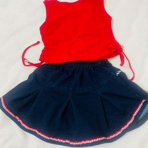 18-2.5 Yr Old Top And Skirt