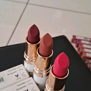 Myglamm Lit Satin Matte Lipstick Combo Of 3