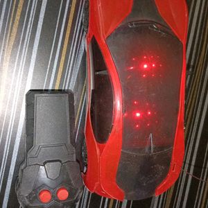 RC Car Red Colour With Lightning Effect