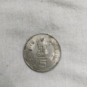 Rare Indira Ganthi 5 Rupee Coin