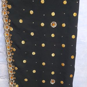 Beautiful  Black   Saree