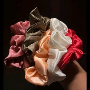 hair scrunchies satin silk 🫶🏻💜