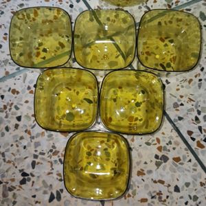 Design Mustard Yellow Jug With 6 Glasses