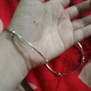 Cutee Silver Bangles For Each Hand